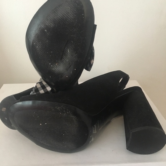 Nine West, Size 10 Slingback Heel with Gingham Bow - Picture 4 of 4